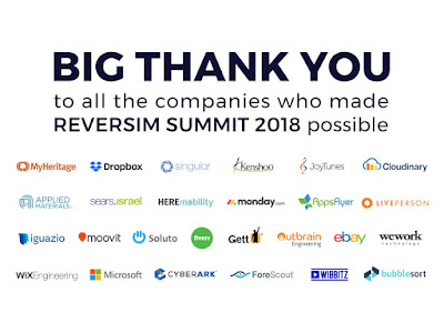 Thank you our sponsors for Reversim Summit 2018
